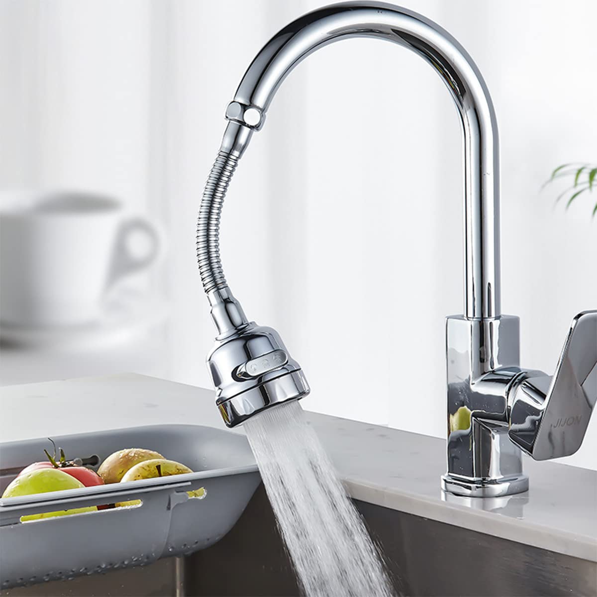360° Rotatable Faucet Extender Anti Splash Faucet Sprayer Attachment
