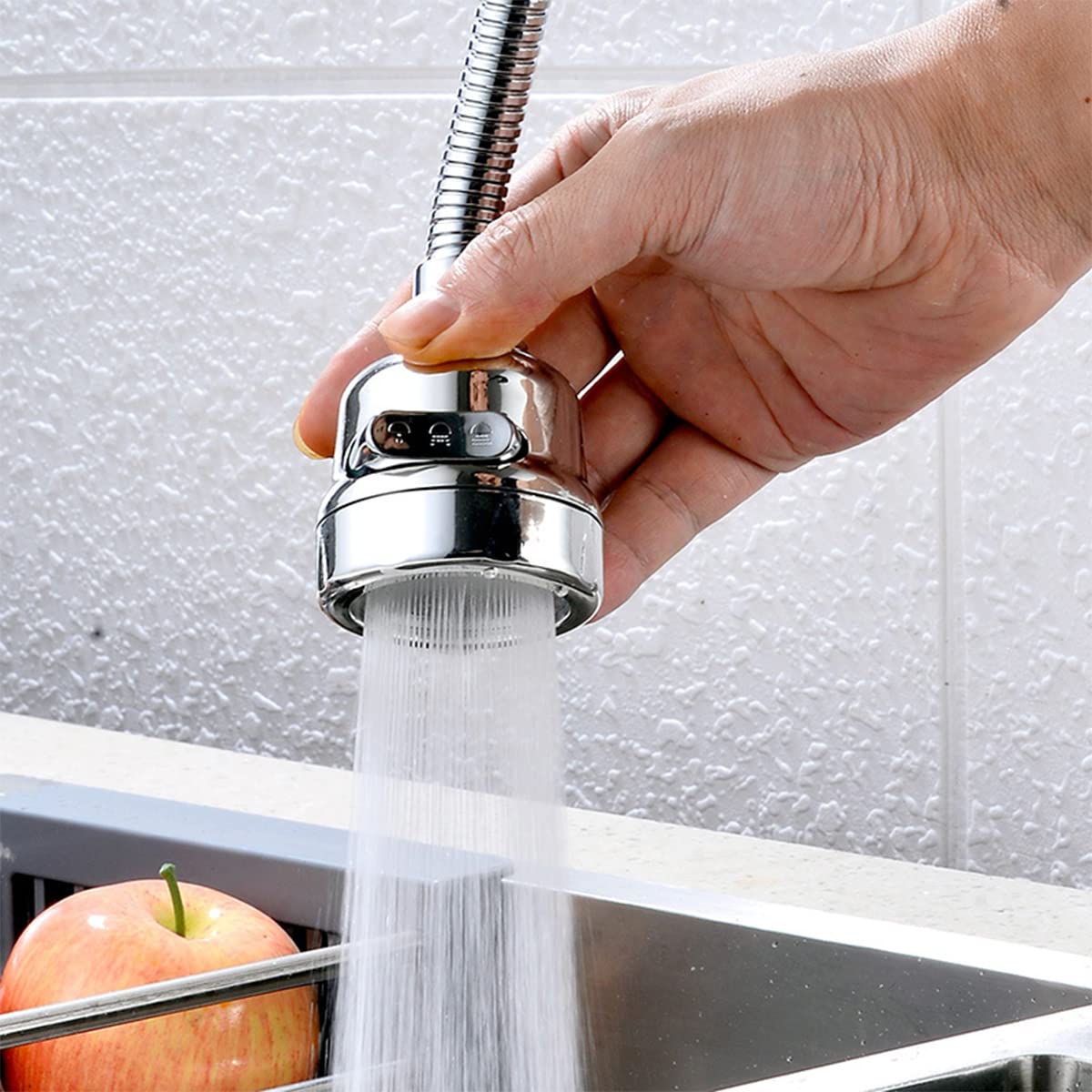 360° Rotatable Faucet Extender Anti Splash Faucet Sprayer Attachment