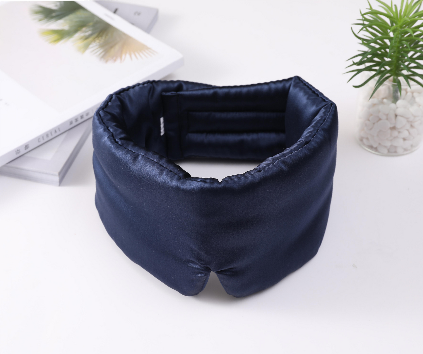 3D Eye Mask, Mulberry Silk Sleep Eye Mask&Eye Mask with Elastic Band, Silk Sleep Eye Mask Large Size Silk Eye Mask
