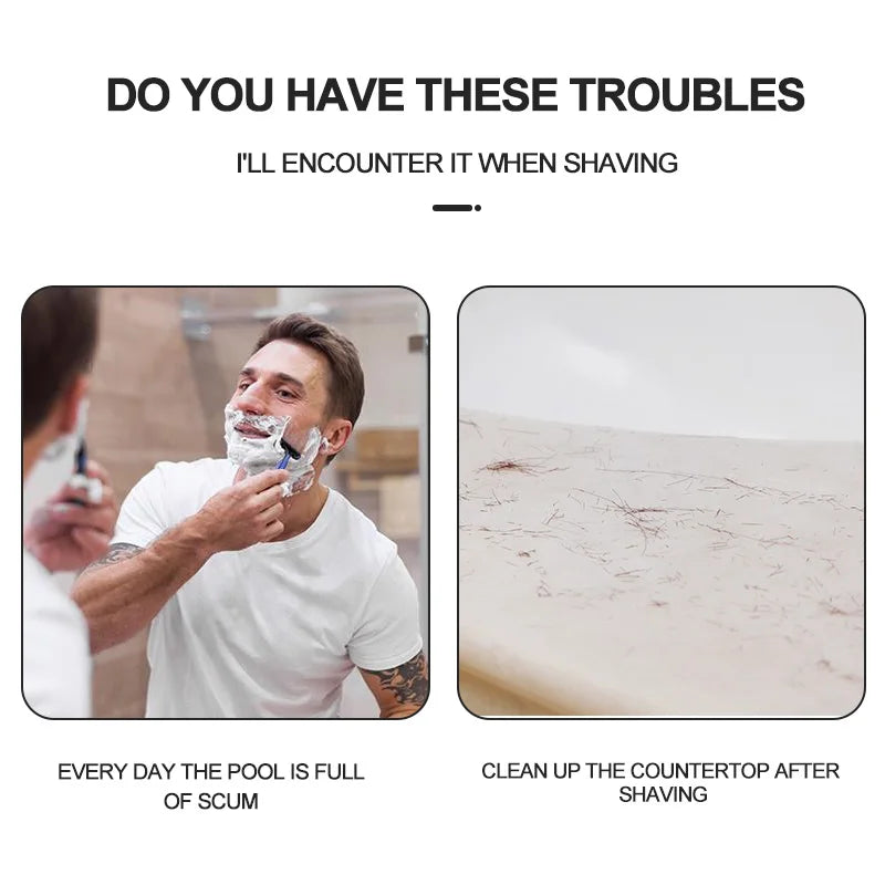 VEHHE Male Beard Apron Razor Holder Hair Shaving Apron for men Care Clean Hair Adult Bibs Waterproof Cloth Bathroom