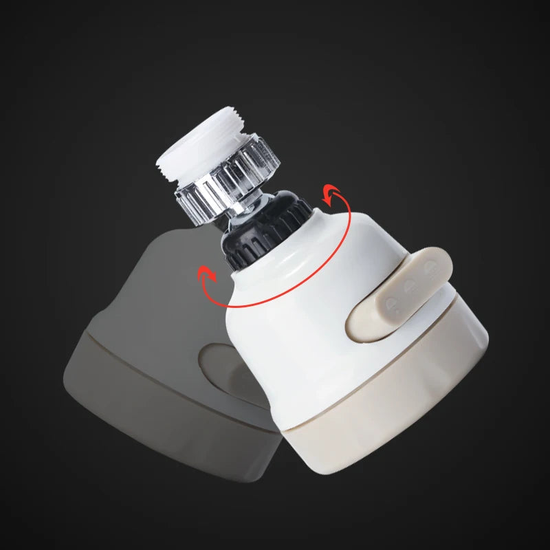 VEHHE Water Saving 3 Modes 360 Rotatable Tap Aerator Bubbler Flexible Spout Nozzle Filter Smooth Water Adapter Faucet Aerator