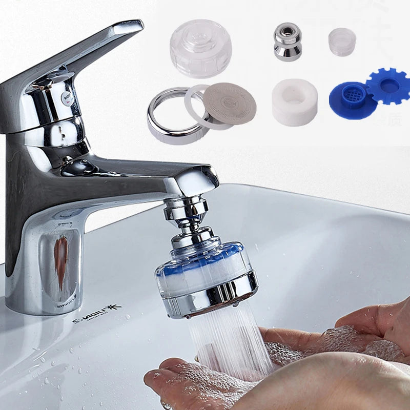 VEHHE 360 Degree Rotating Remove Chlorine Splashproof Water Filter Faucet Aerator Sink Head Tap Water Purify Grifo