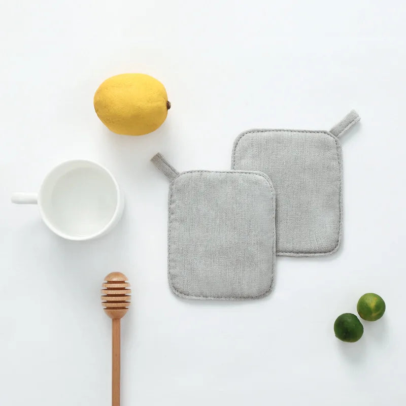VEHHE NEW ARRIVEL Cotton Linen Solid Color Cup Mat Pad Coaster Tea Coffee Mug Hot Drinks Holder ECO Cloth Cup Mat 12x10cm