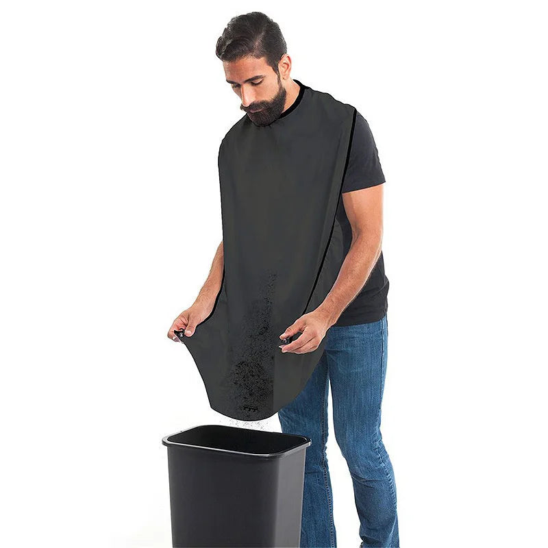 VEHHE Male Beard Apron Razor Holder Hair Shaving Apron for men Care Clean Hair Adult Bibs Waterproof Cloth Bathroom