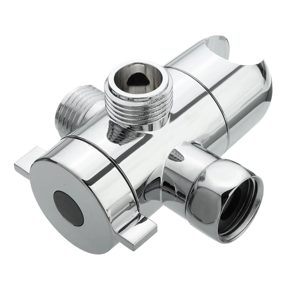 VEHHE Way T-adapter Shower Head Diverter Valve Bathroom Shower Arm US Type Shower Support Connector more choice