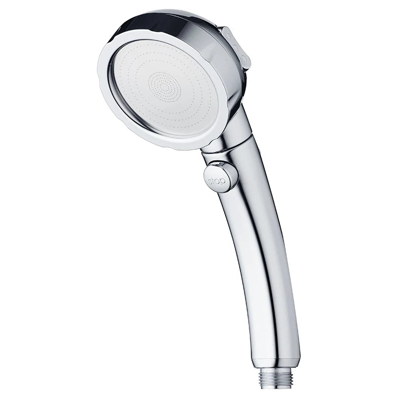 VEHHE 3 Modes Switch Shower Plating Surface Multi-function SPA Rain Spray Pulse Pressurized Water Flow High Quality Shower Head