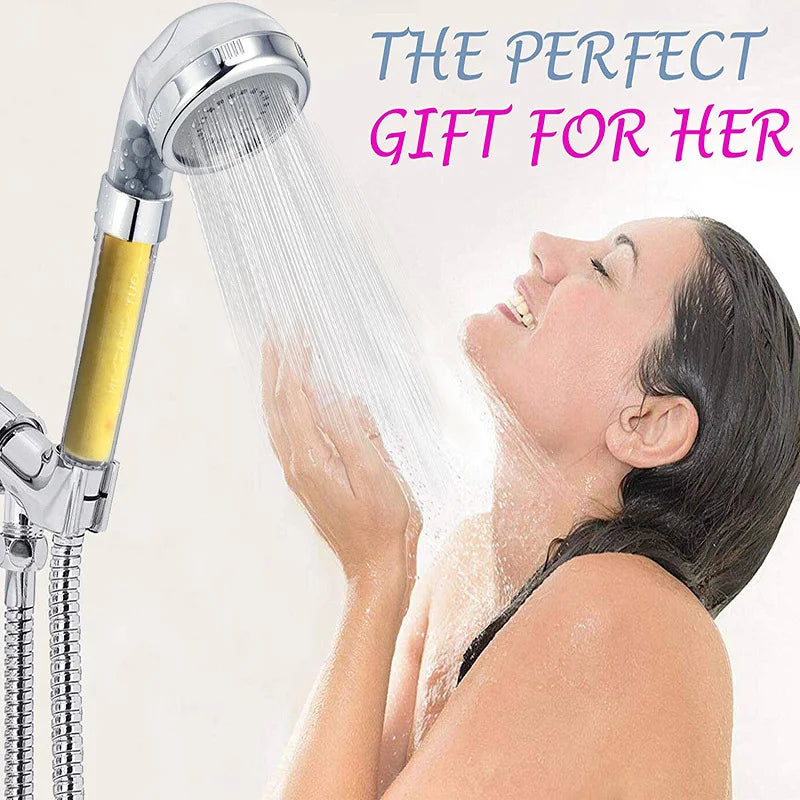 VEHHE Bathroom Aroma skin care SPA Shower Head Lemon/Lavender Scent High Pressure Spray Nozzle Anion Filter Showerhead