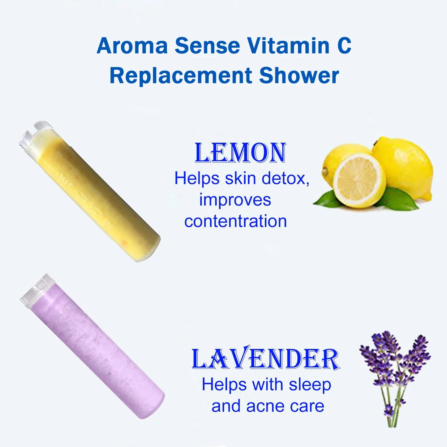 VEHHE Bathroom Aroma skin care SPA Shower Head Lemon/Lavender Scent High Pressure Spray Nozzle Anion Filter Showerhead