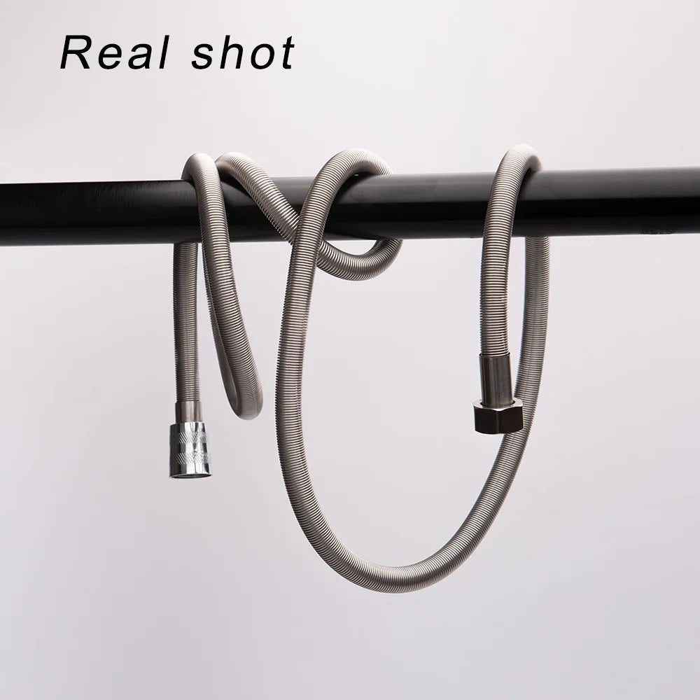 VEHHE 1.5m Stainless Steel Shower hose High Density Anti-Crack Bathroom High Quality Flexibel Water Pipe Common Plumbing Hoses