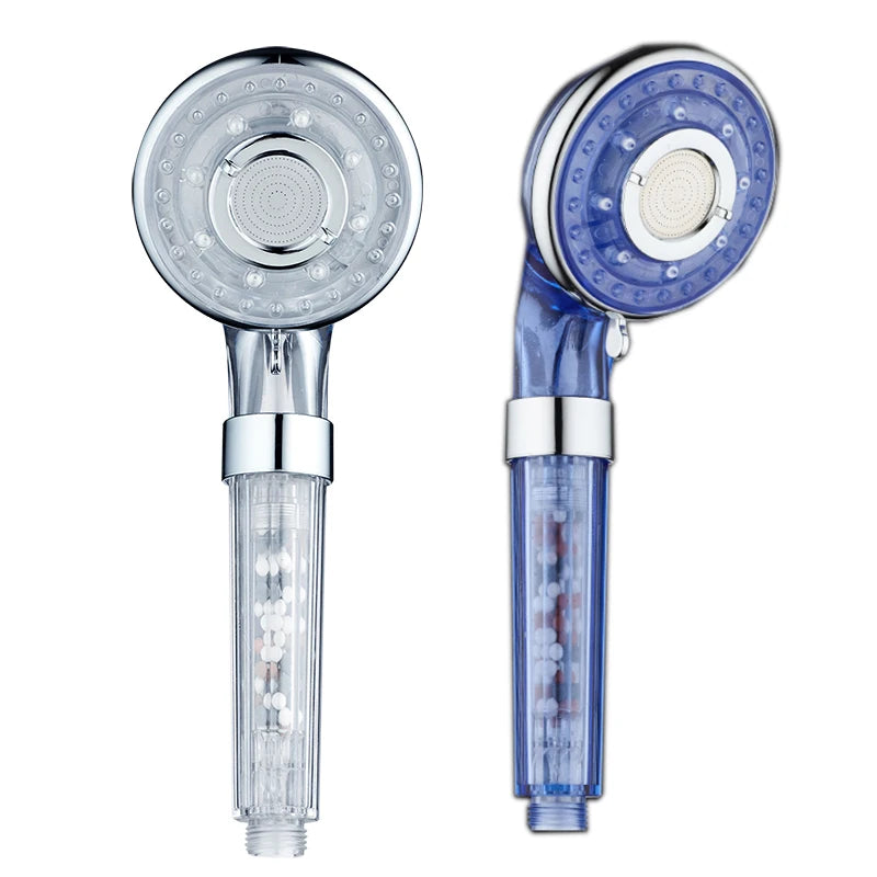 VEHHE 3 Functions Water Saving Spa Shower Head Handheld ABS High Pressure Filteration Showerhead Bathroom Spray Nozzle