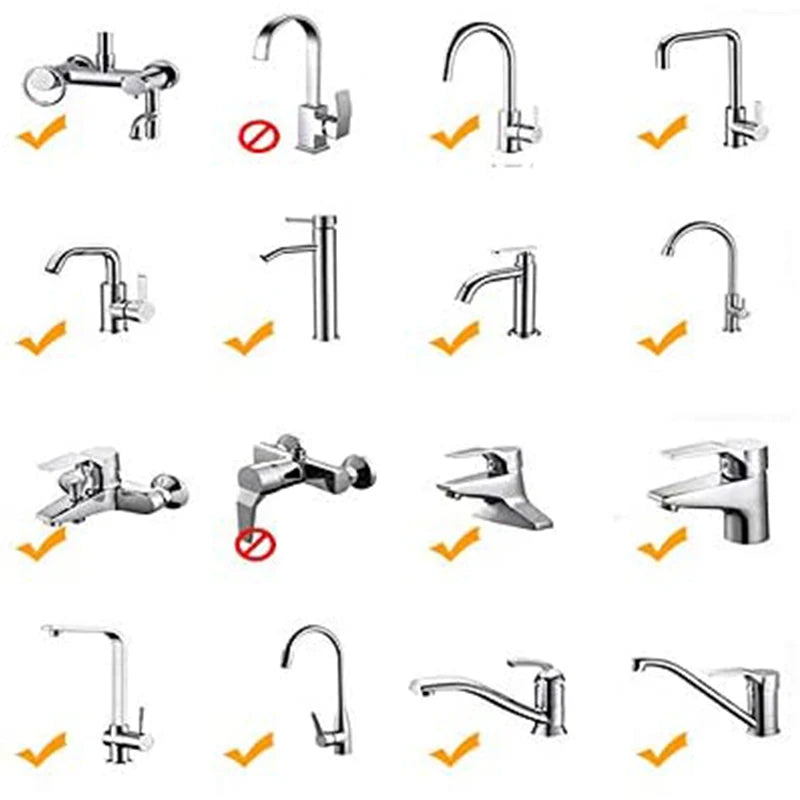 VEHHE 2 Modes 360 Rotate Swivel Water Saving Tap Aerator Diffuser Faucet Nozzle Filter Adapter