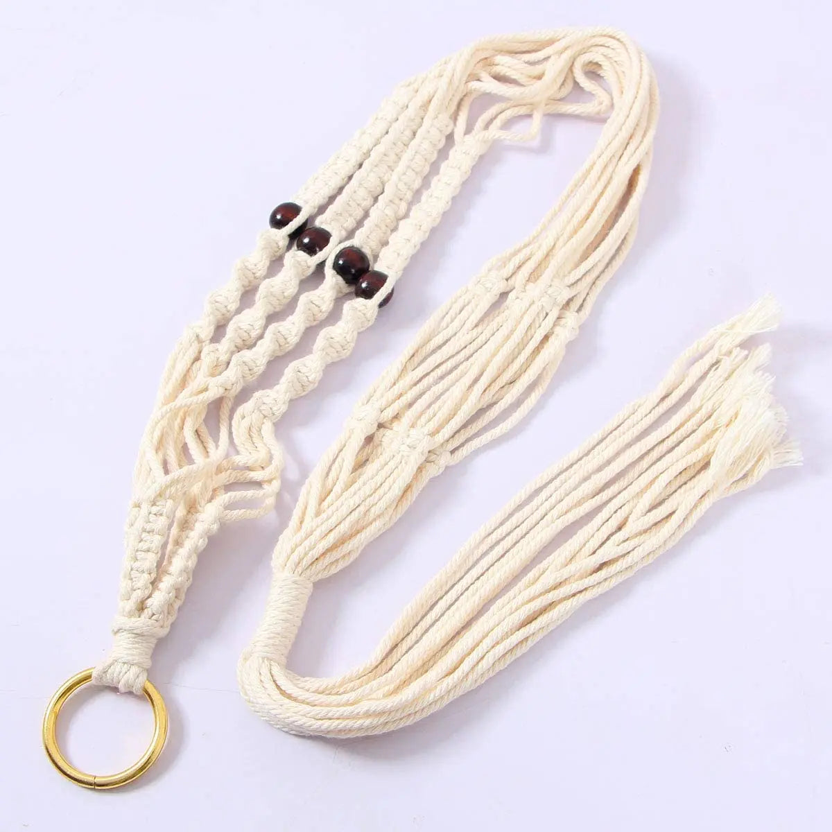 Vehhe Macrame Handmade Plant Hanger Baskets Flower Pots Holder Balcony Hanging Decoration Knotted Lifting Rope Hom