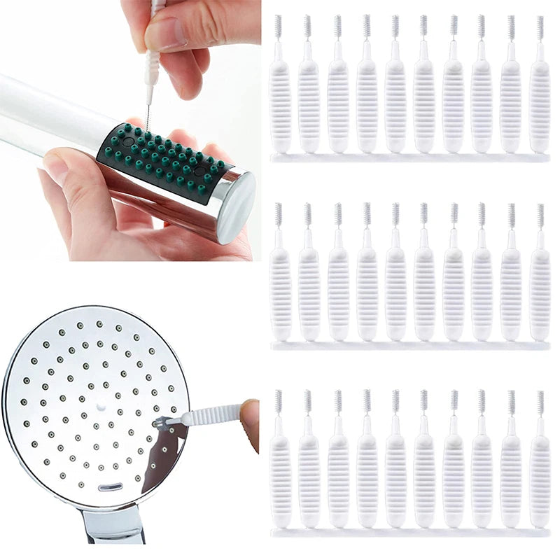 VEHHE 10 Pcs Shower Nozzle Cleaning Brushes Kitchen Faucet Cleaning Mobile Phone Socket Gap Anti-Clogging Cleaning Brush