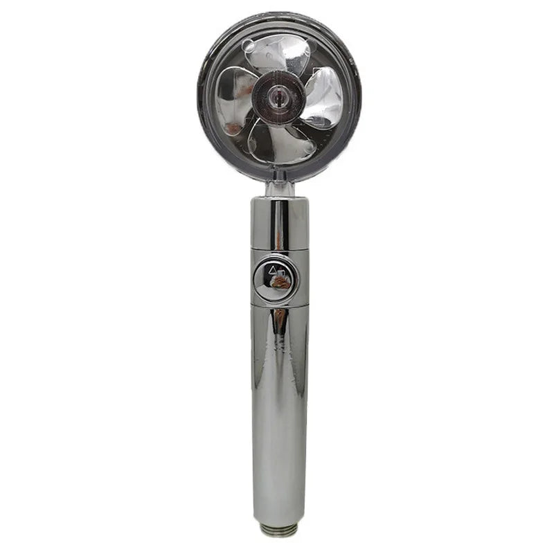 VEHHE Propeller Driven Handheld Shower Head High Pressure Water Saving Premium Turbocharged for Bathroom Accessaries Shower