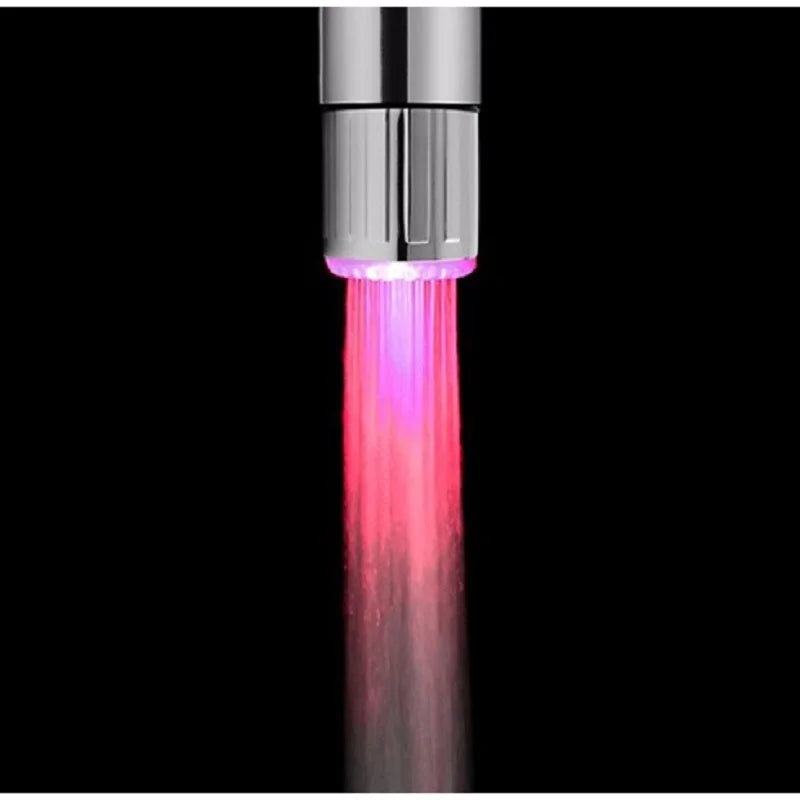 VEHHE LED Water Faucet Aerator Temperature Control 3 Color Lights Waterfall Glow Shower Stream Tap Kitchen Bathroom Accessory