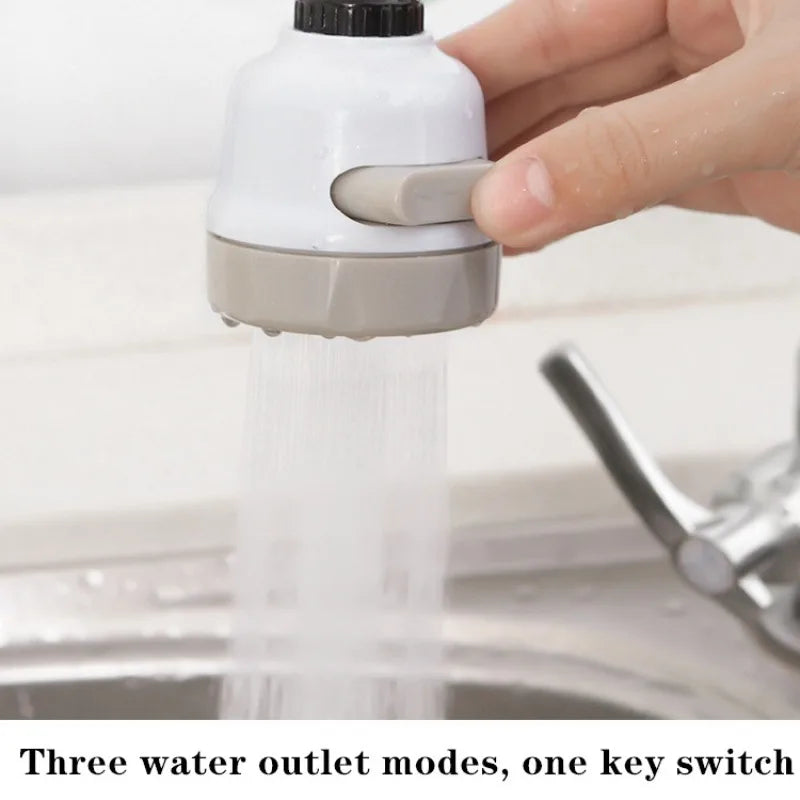 VEHHE Kitchen Faucet 360 Degree Swivel Three Gears Can Be Adjusted Water Saving Aerator Sprayer Filter Diffuser Bath Faucet Connector