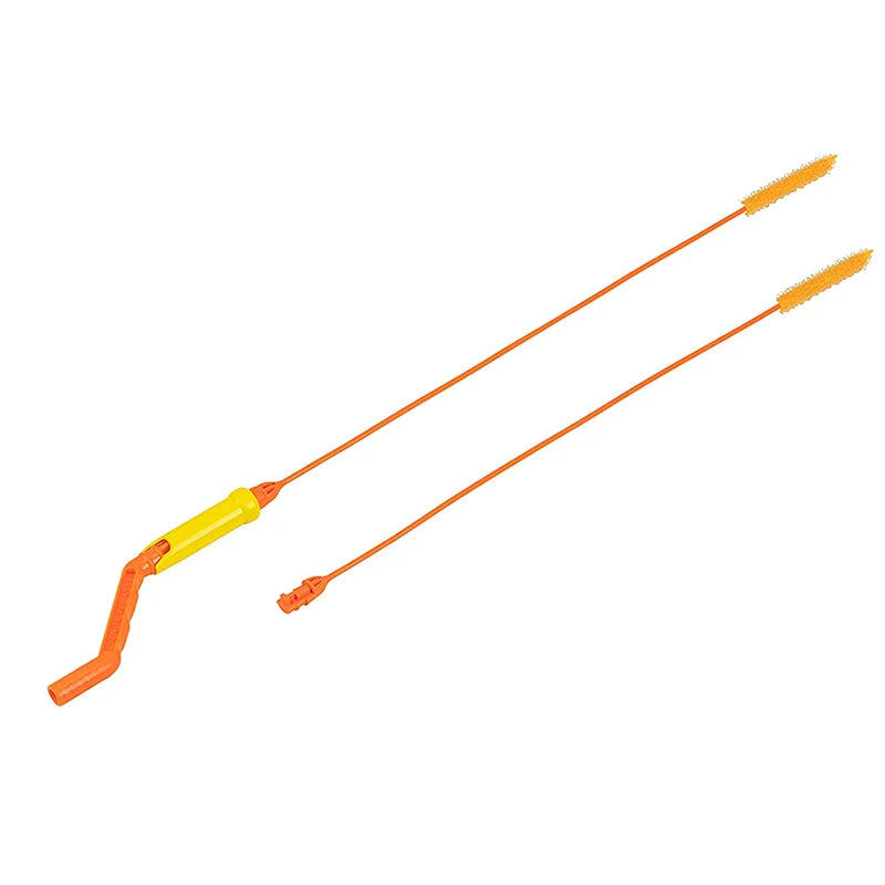 VEHHE Pipe Dredging Brush with Rotating Handle Drain Cleaner Thin&Flexible Hair Sewer Sink Cleaning Brush Clog Plug Hole Remover Tool