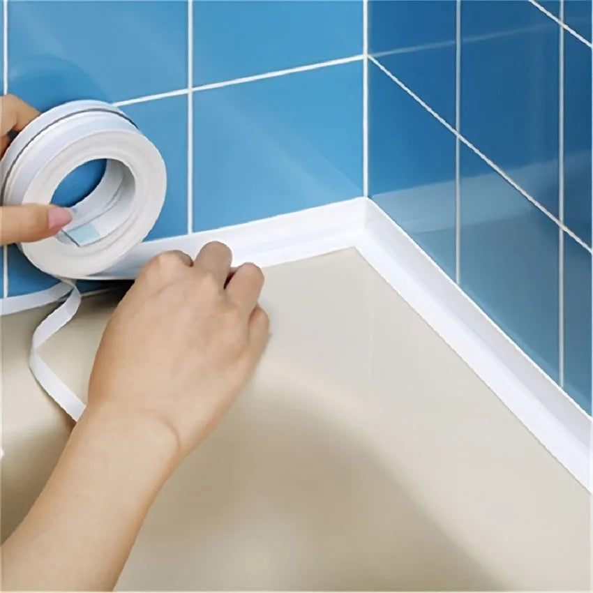VEHHE 320cm Kitchen Self Adhesive Waterproof Sticker Sink Edge Tapes Bath Caulk Strip Waterproof Wall Sealing Tape Strips Mold Proof
