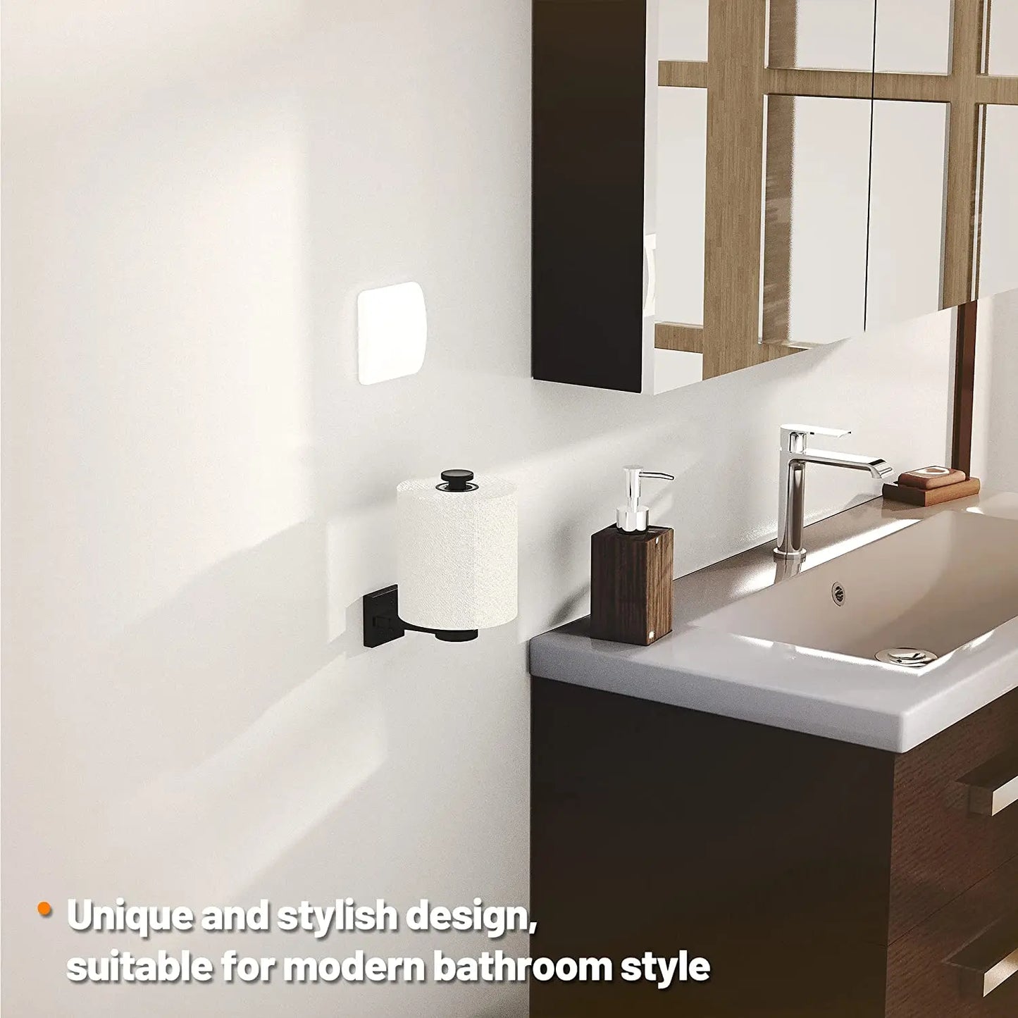 VEHHE Toilet Paper Holder Wall Mounted Toilet Paper Roll Holder With Damping System Stainless Steel Towel Holder