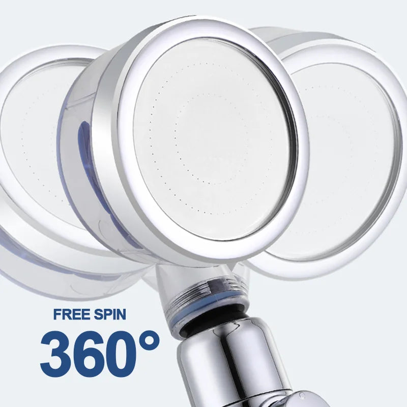 VEHHE New Arrival Turbocharge SPA Shower Head High Pressure Water Saving Showerhead Bathroom Accessory Filter Shower supercharged flow