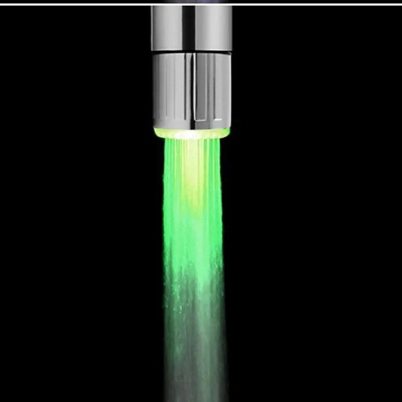 VEHHE LED Water Faucet Aerator Temperature Control 3 Color Lights Waterfall Glow Shower Stream Tap Kitchen Bathroom Accessory