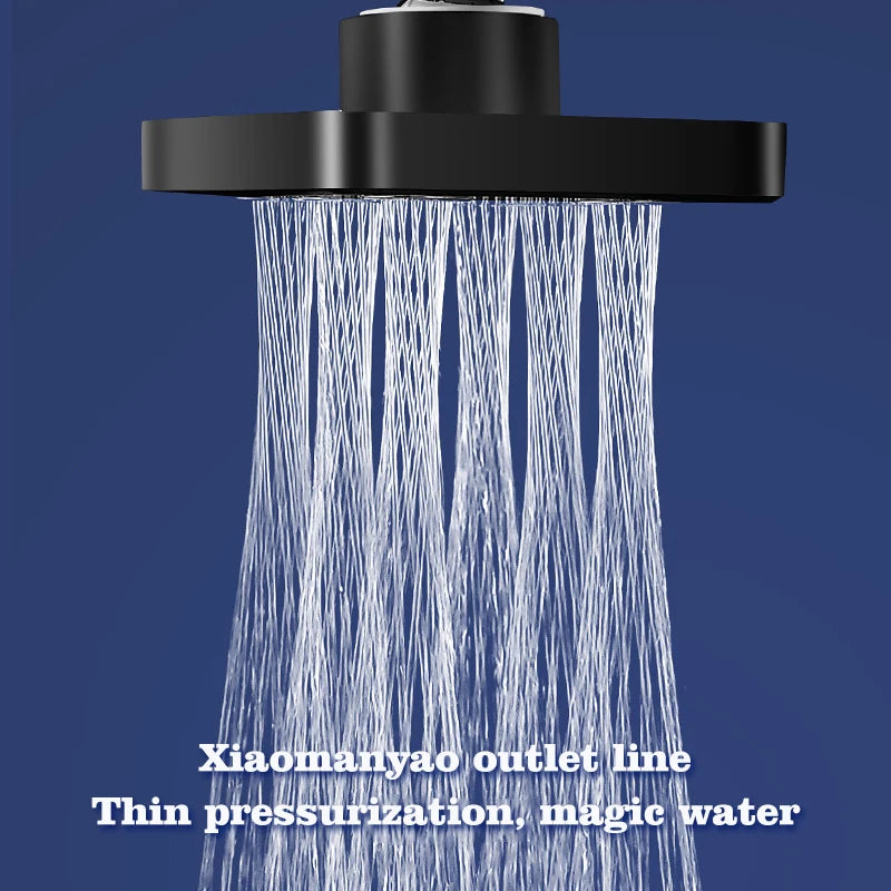 VEHHE Mini High Pressure Rainshower Magic Water Flow Rainfall Shower Head Water- saving Shower Bathroom Accessories