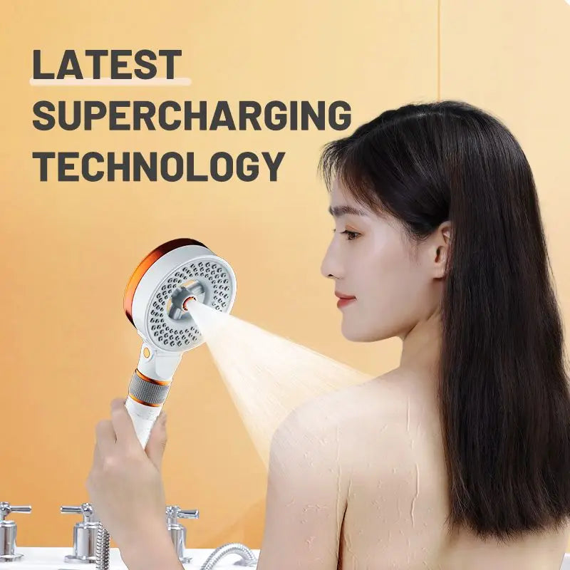 VEHHE NEW 3 Modes Adjustable Double Sided Beauty Rainfall Shower Head High Pressure Showerhead Rain Water Saving Bathroom Accessories