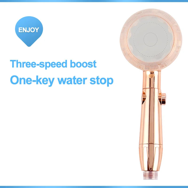 VEHHE Shower Head High Pressure Water Saving Handheld Shower Massage Water Faucet 3 Modes Adjustable ABS Bathroom Accessories