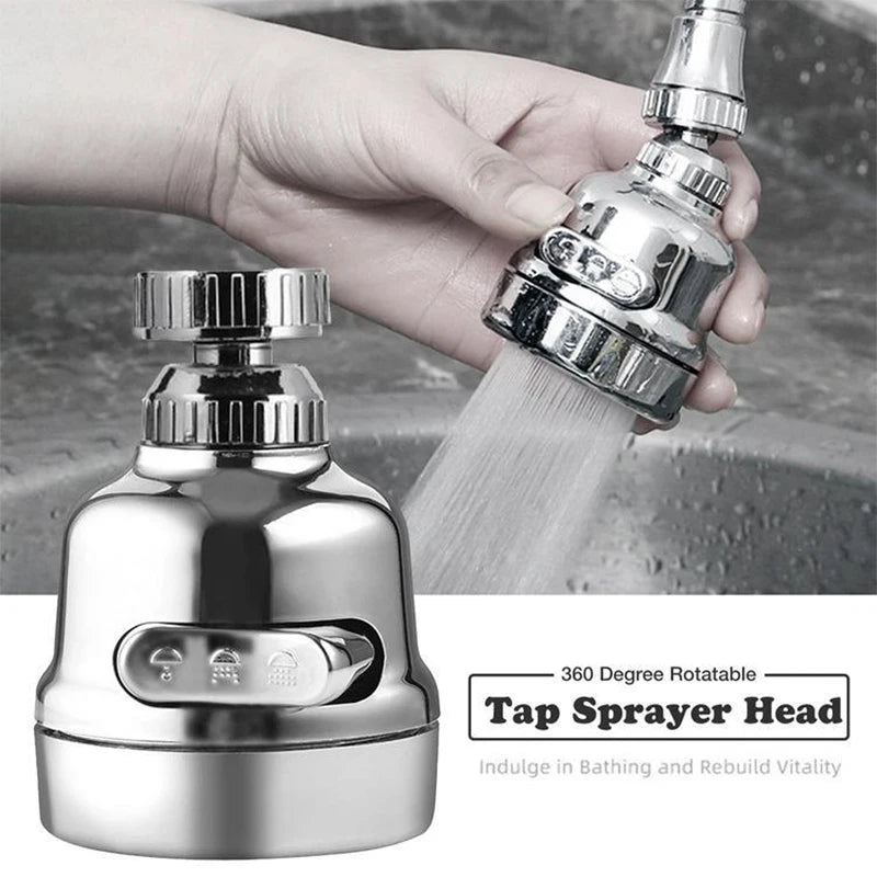 VEHHE Adjustable Swivel Kitchen Faucet 360 Degree Aerator Sprayer Filter Nozzle Diffuser Water Saving Bath Faucet Connector