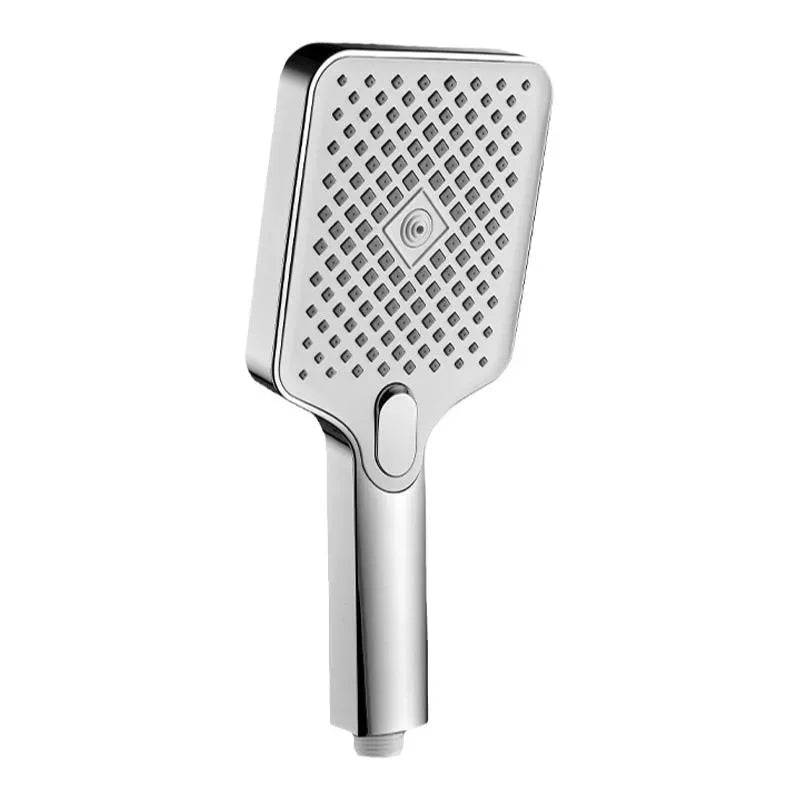 VEHHE Square Large Flow Rain Shower Head 3-speed Adjustable Rain Drenching Mode High Pressure Head Shower Bathroom Handheld Shower