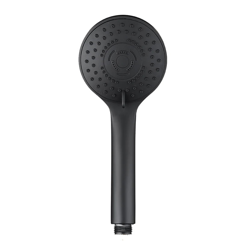 VEHHE 7 Modes Shower Head Adjustable Jetting Rainfull ShowerHead Water Saving Handheld Shower Black Bathroom Accessories