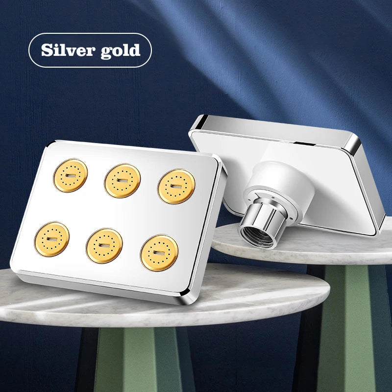 VEHHE Mini High Pressure Rainshower Magic Water Flow Rainfall Shower Head Water- saving Shower Bathroom Accessories