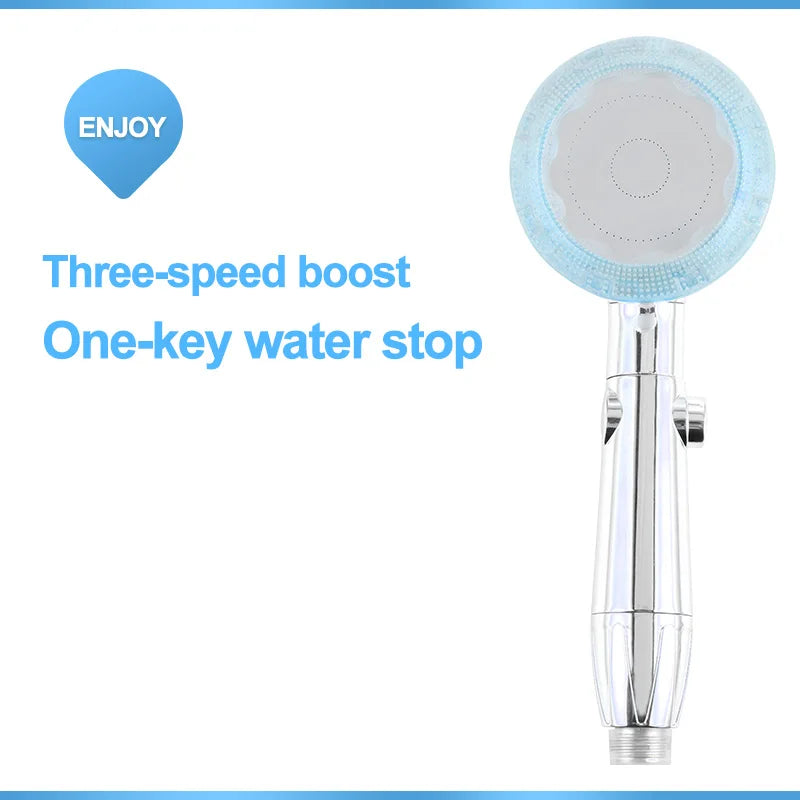 VEHHE Shower Head High Pressure Water Saving Handheld Shower Massage Water Faucet 3 Modes Adjustable ABS Bathroom Accessories