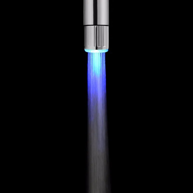 VEHHE LED Water Faucet Aerator Temperature Control 3 Color Lights Waterfall Glow Shower Stream Tap Kitchen Bathroom Accessory