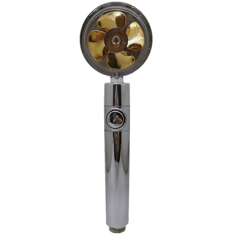 VEHHE Propeller Driven Handheld Shower Head High Pressure Water Saving Premium Turbocharged for Bathroom Accessaries Shower