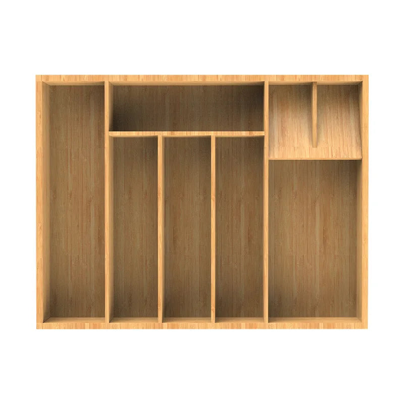 VEHHE Bamboo Kitchen Utensil Holders racks Drawer Tableware Storage Box Wood Organizer Kitchen Tools Knife Fork Spoon Case Container