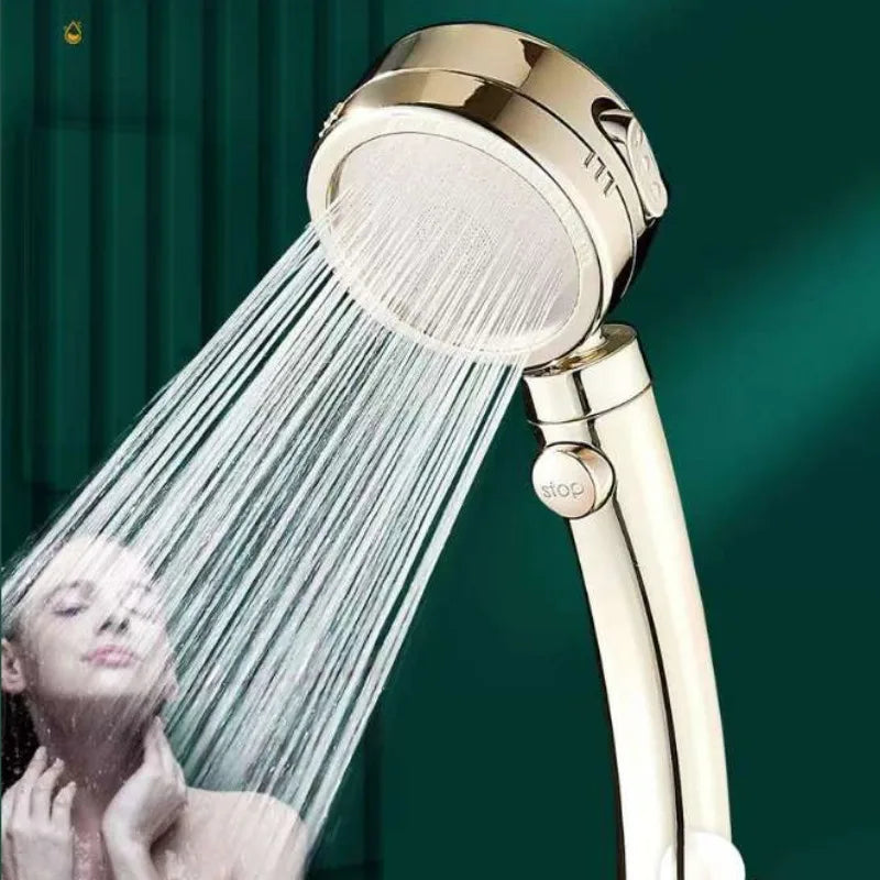 VEHHE 3 Modes Adjustable Universal Bath Showerhead Rain High Pressure Water Saving Luxury Home Hotel Sprayer Bathroom Accessories