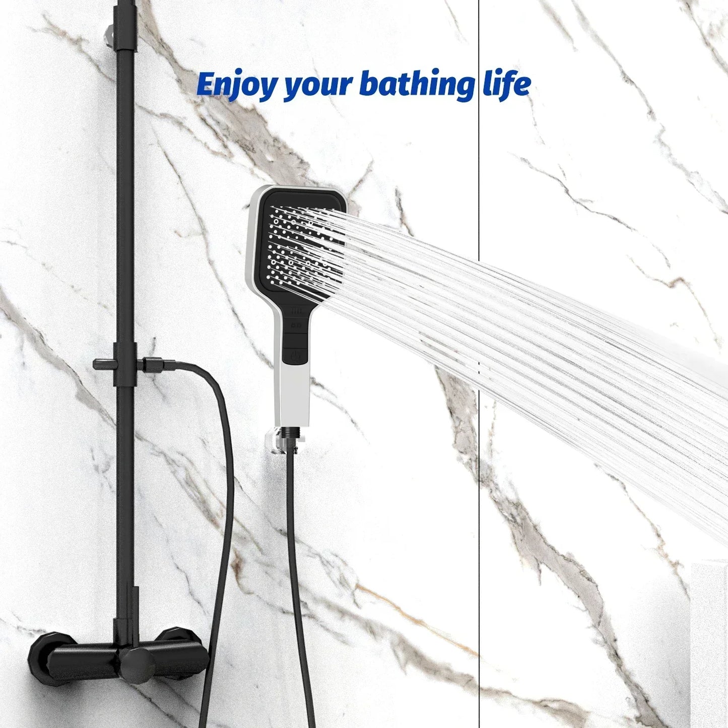 VEHHE® Rainfall 7 Modes Massage Shower Head