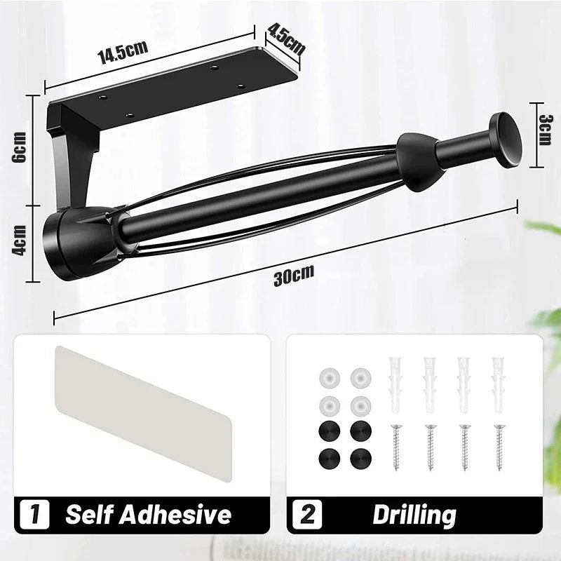 Vehhe New Toilet Paper Holder Kitchen Stainless Steel Tissue Paper Holder with Damping Effect Bathroom Single Hand Operate Racks
