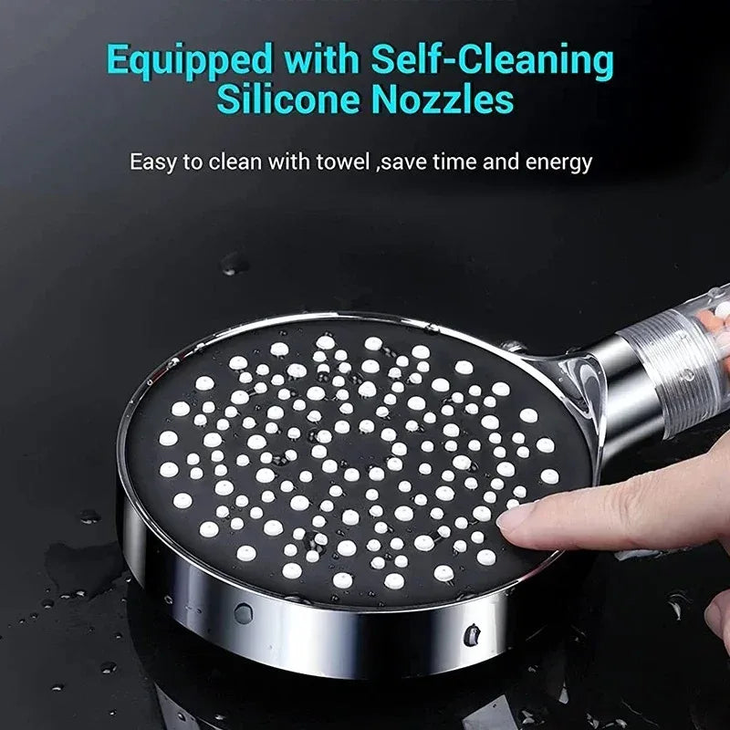 VEHHE Filter Beads Black Shower Head