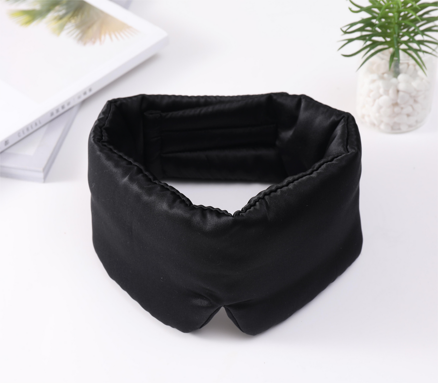 3D Eye Mask, Mulberry Silk Sleep Eye Mask&Eye Mask with Elastic Band, Silk Sleep Eye Mask Large Size Silk Eye Mask