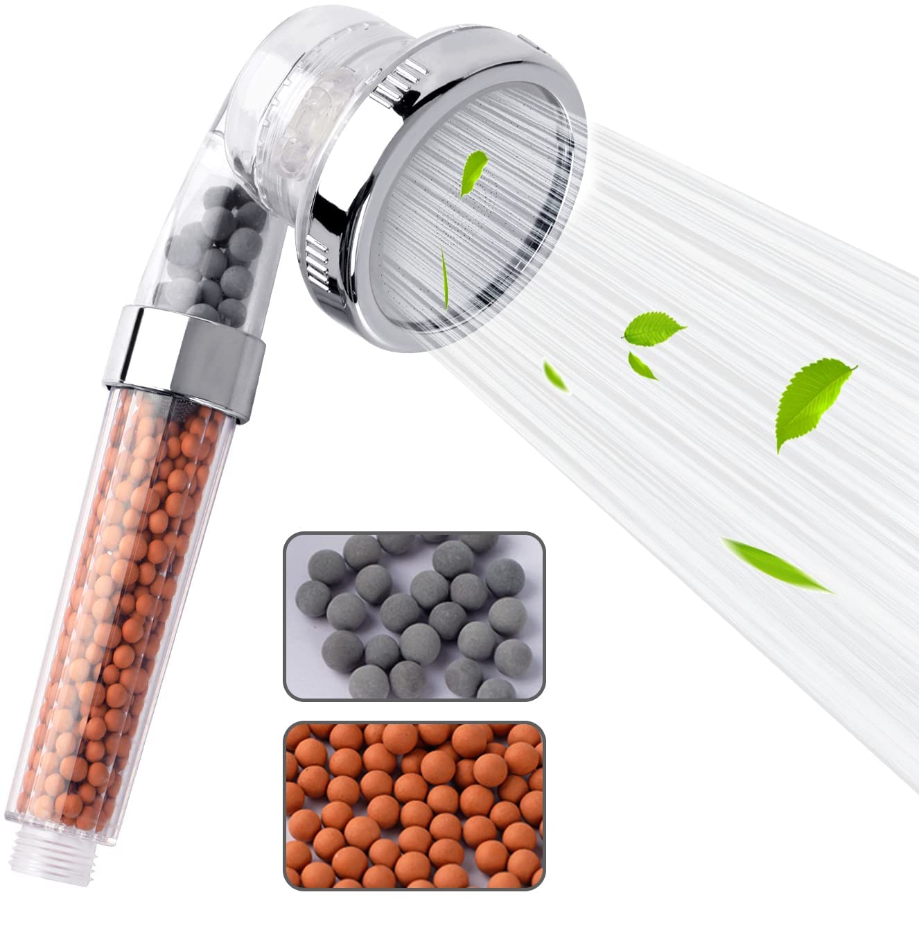 3 Modes Handheld Shower Head Filtration Water Purify Soften Water