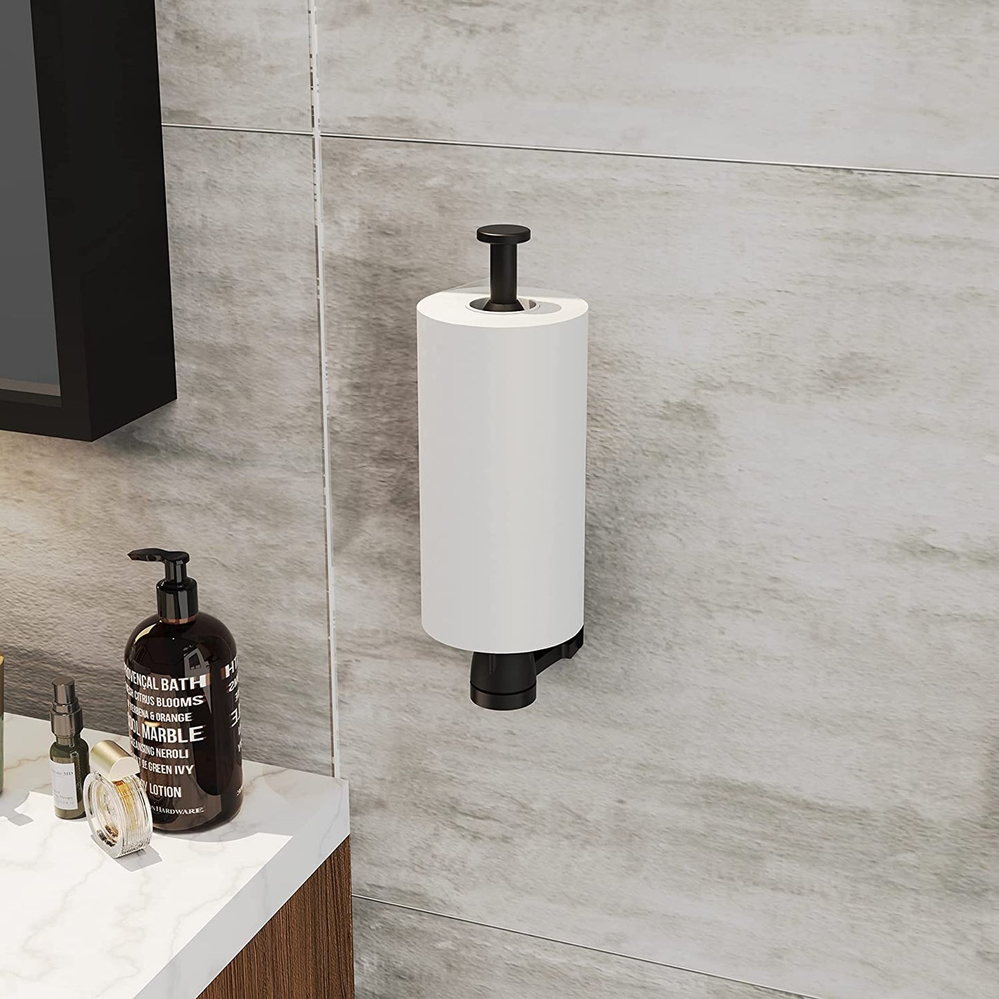 VEHHE Kitchen Towel Holder with Damping Effect One-hand Operable Kitchen Roll holder Easy to Install