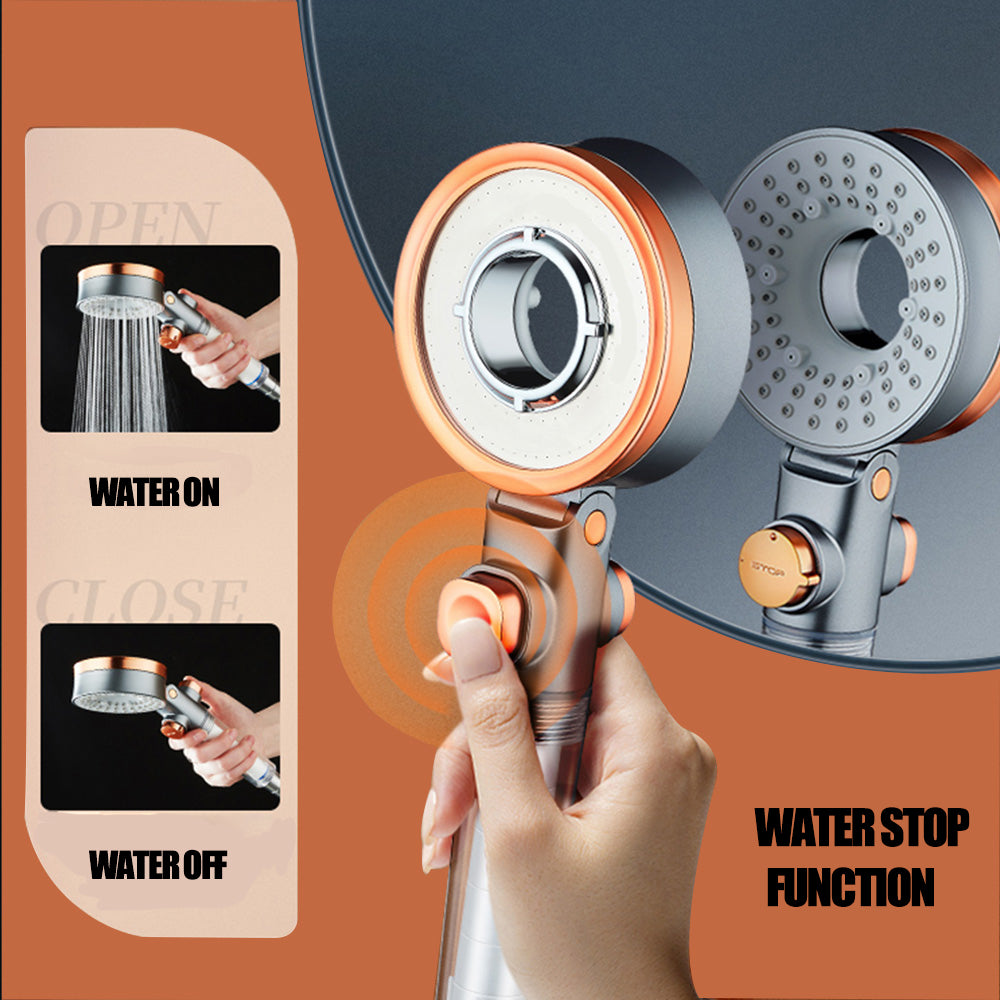 Double Sided Shower Head 3 Modes Adjustable Filtration Dechlorinated Filter Care for Skin Shower
