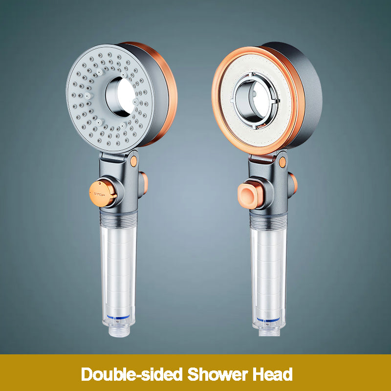 Double Sided Shower Head 3 Modes Adjustable Filtration Dechlorinated Filter Care for Skin Shower