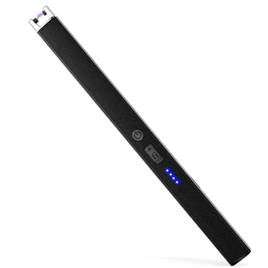 VEHHE Windproof Pulse Electric Lighter – LED Display, Anti-False-Touch Lock, for Candle, BBQ, Camping & Festivals