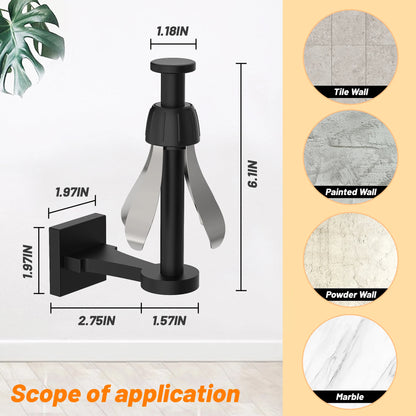 New Stainless Steel Single Hand Operate Toilet Paper Holder Rack Kitchen Tissue Paper Holder with Damping Effect Bathroom