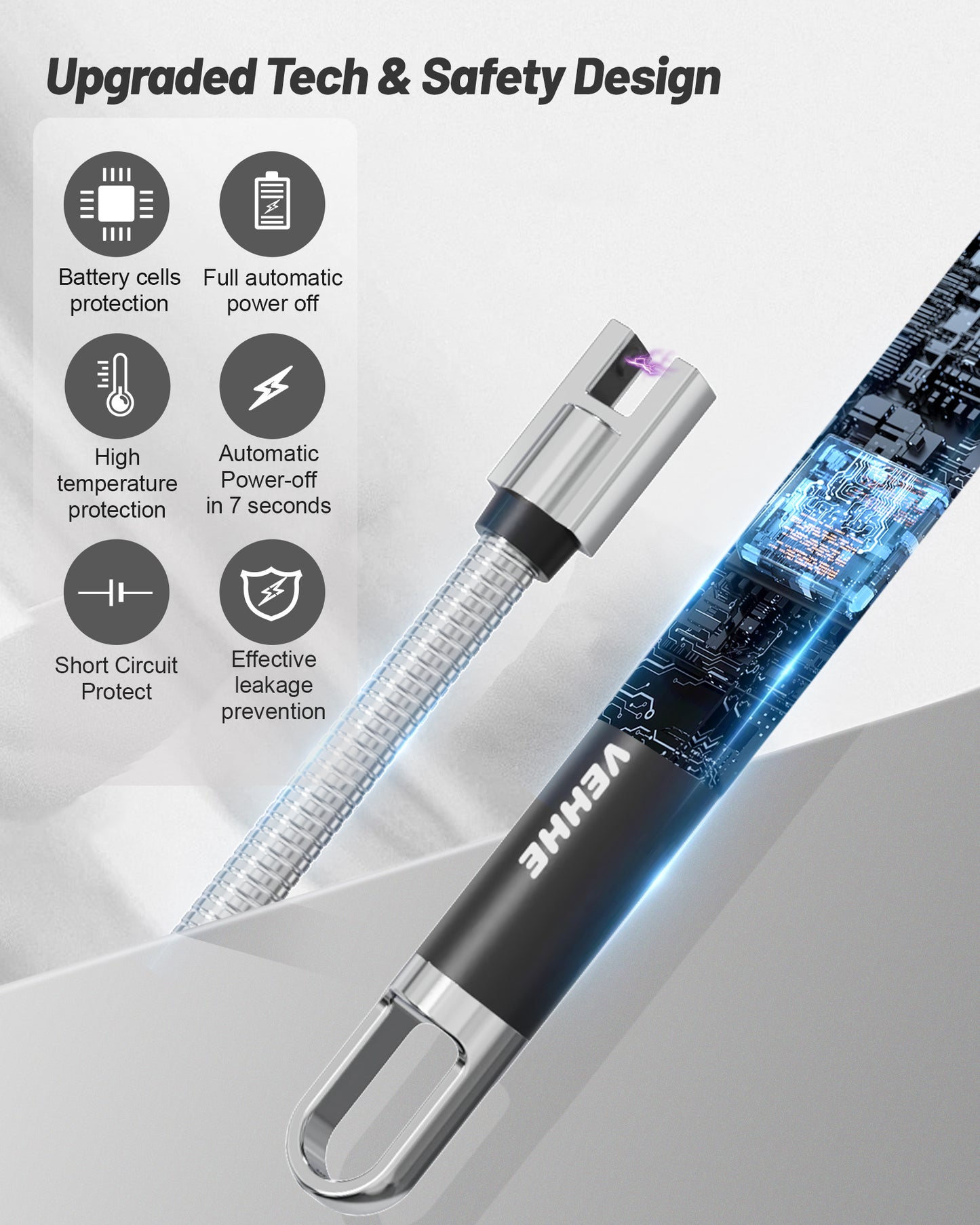 Candle Lighter Electric Pulse Igniter With LED Power Display