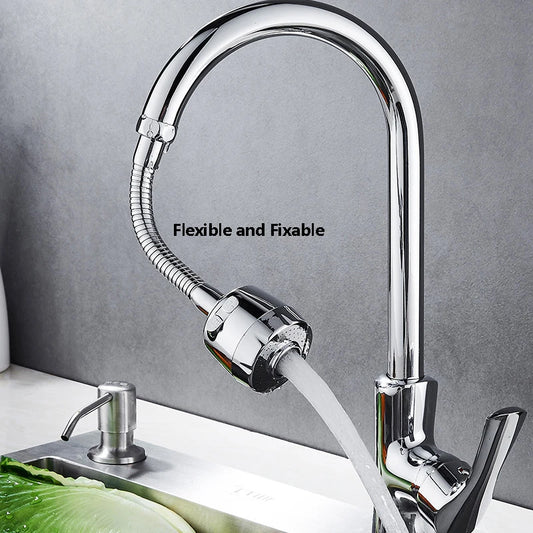 VEHHE Kitchen 2-Mode 360 Degree Faucet Aerator Diffuser Rotating Flexible Faucet Extender Bubbler Shower Water Saving Nozzle