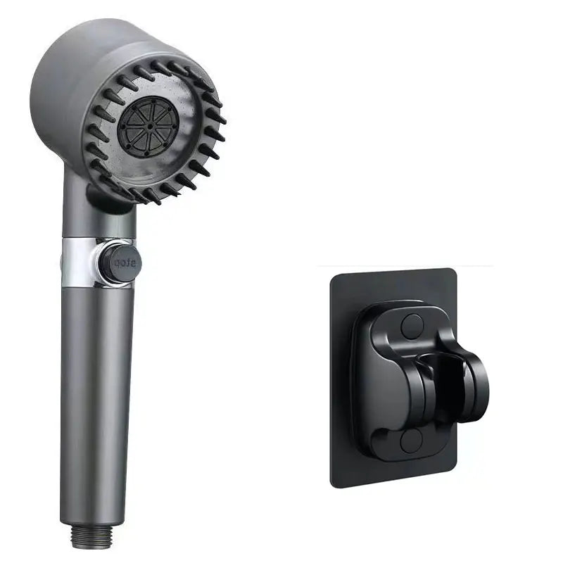 Vehhe High Pressure Black Spa Shower Head Water Saving Holder Filter and Hose Sets Rainfall Bathroom Accessary Pressurized Nozzle